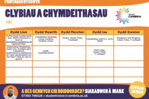 Clubs and societies timetable (3)